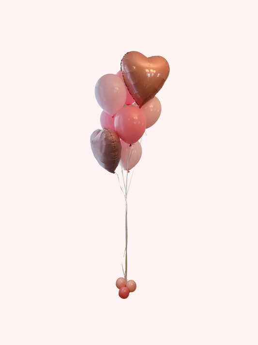 Classic Heart Helium Bouquet