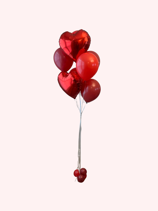 Classic Heart Helium Bouquet
